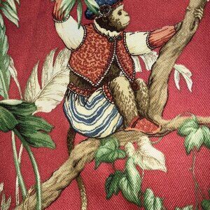 White Lotus theme Curtains -  3 Big Panel's